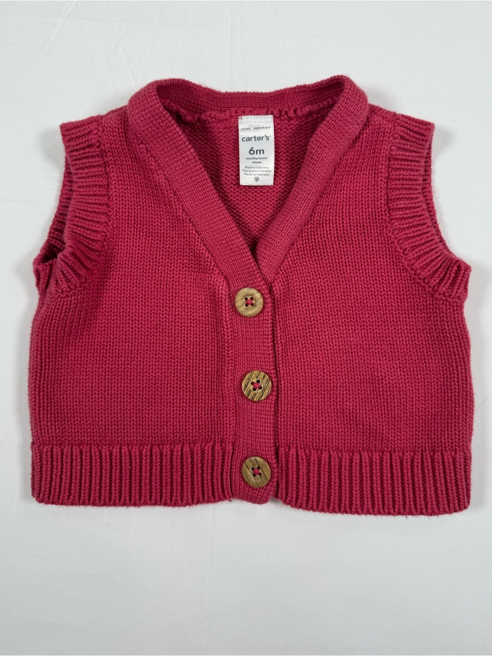 CARTER’S Knit Sweater Vest 6M Cotton Cottagecore Preppy Academia Grandpacore
